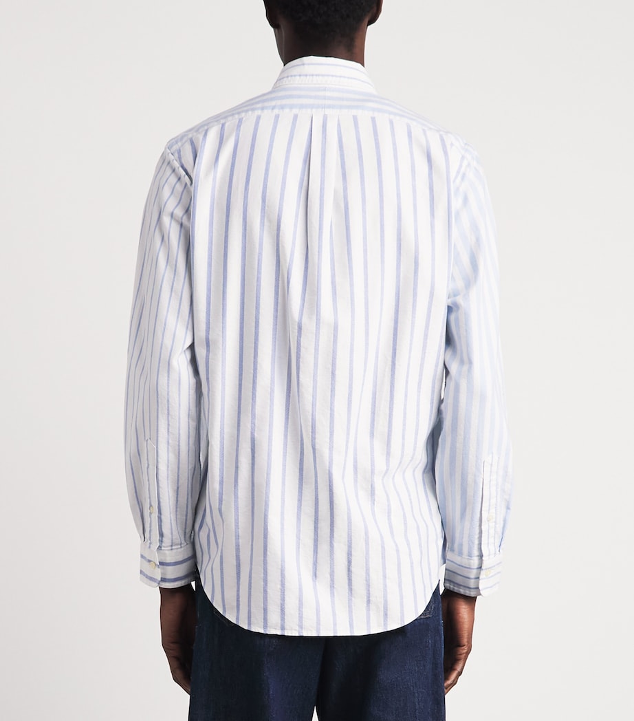 Polo Ralph Lauren Mens Stripe Patchwork Oxford Shirt Ntical Funshirt Image 5