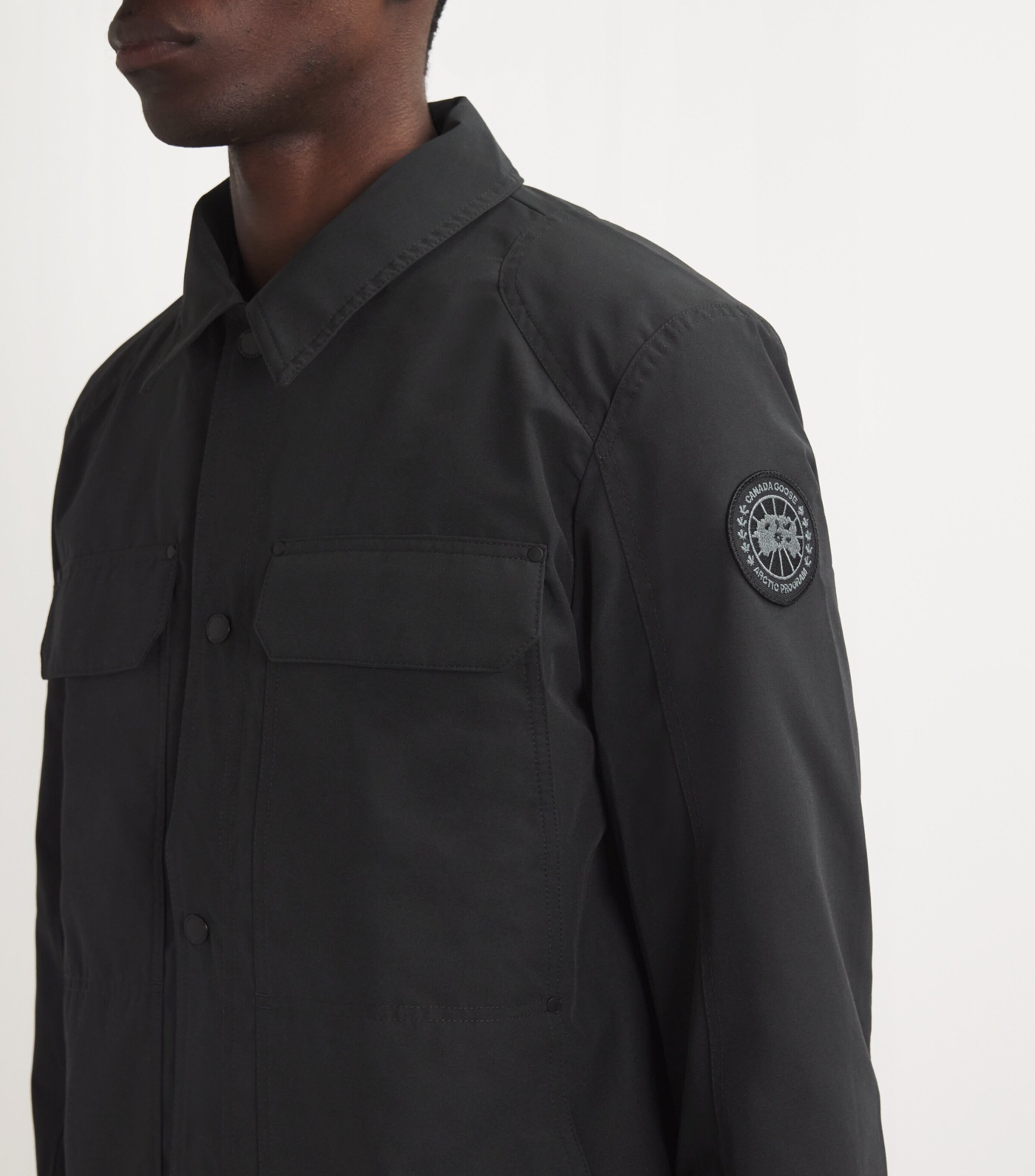 Canada Goose Black Burnarby Chore Overshirt Harrods UK