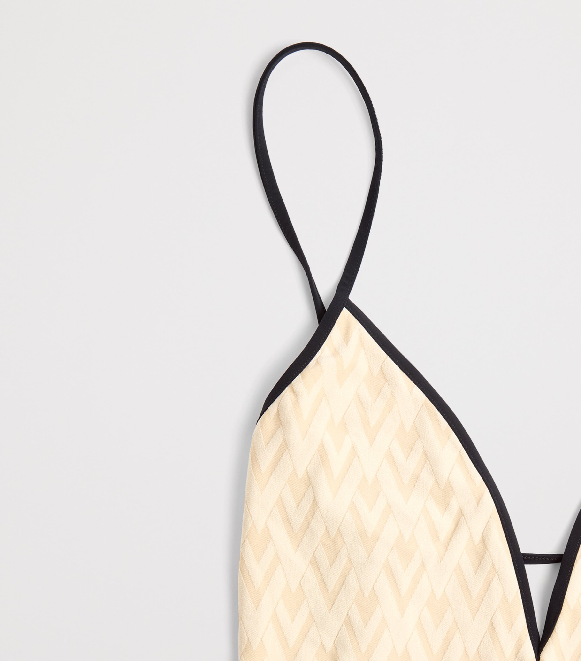 Jacquard Logo Swimsuit R0N Image 3