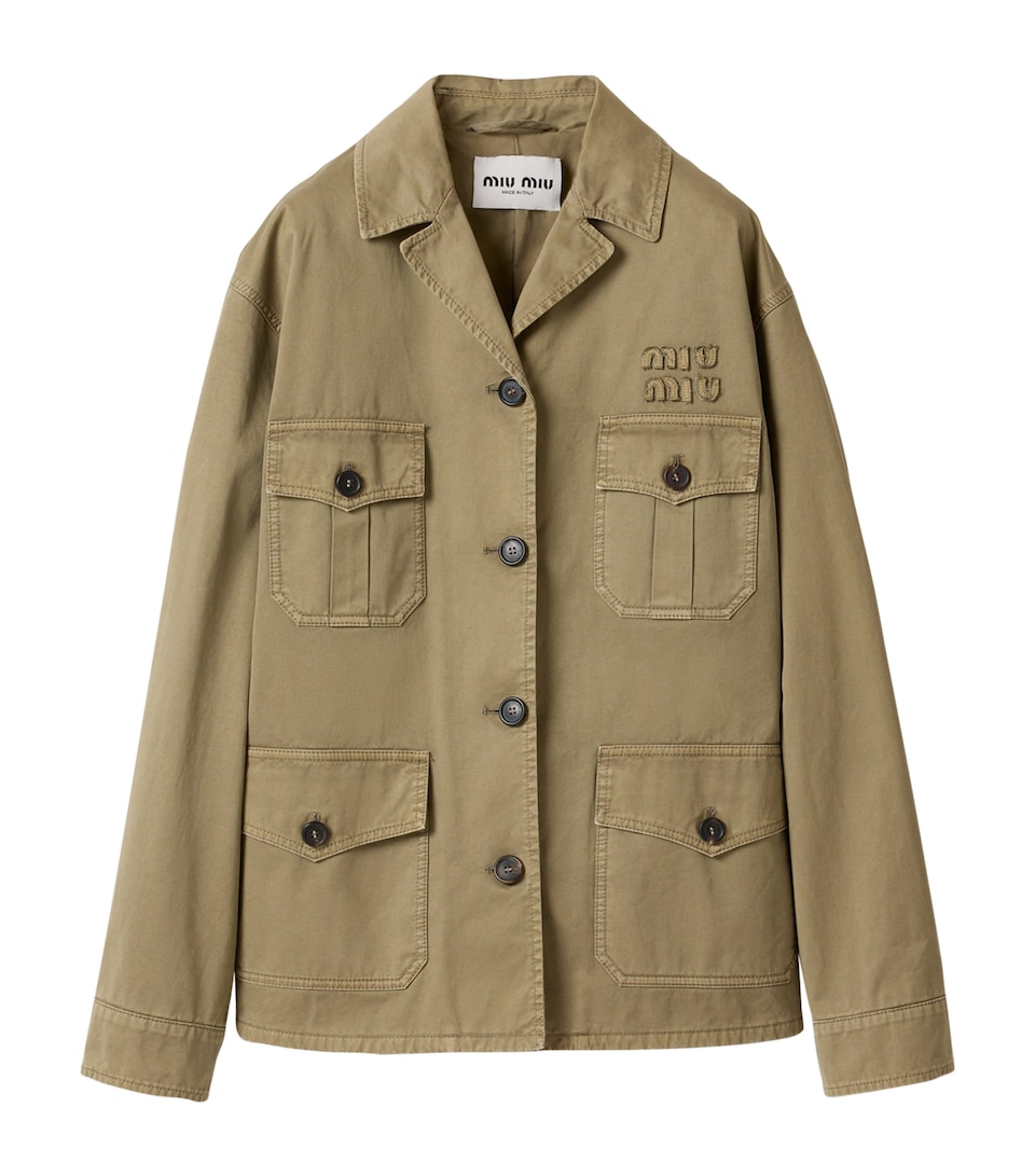 Satin Garment-Dyed Utility Jacket