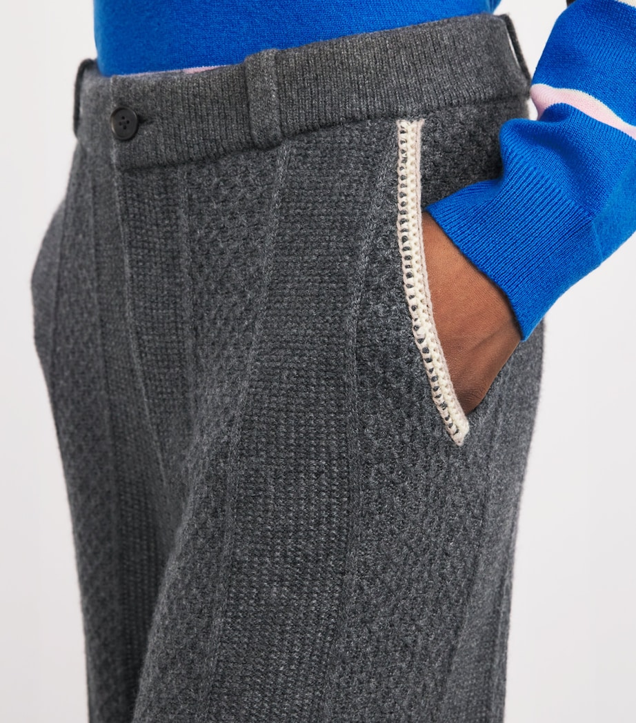 Wool-Cashmere Tailored Trousers CHARCOAL Image 6