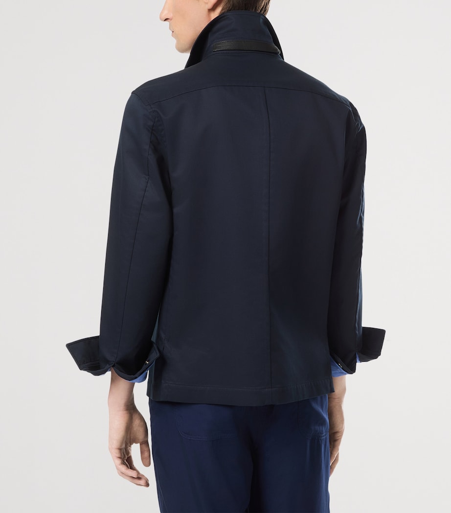 Leather-Trim Overshirt UCC Image 3