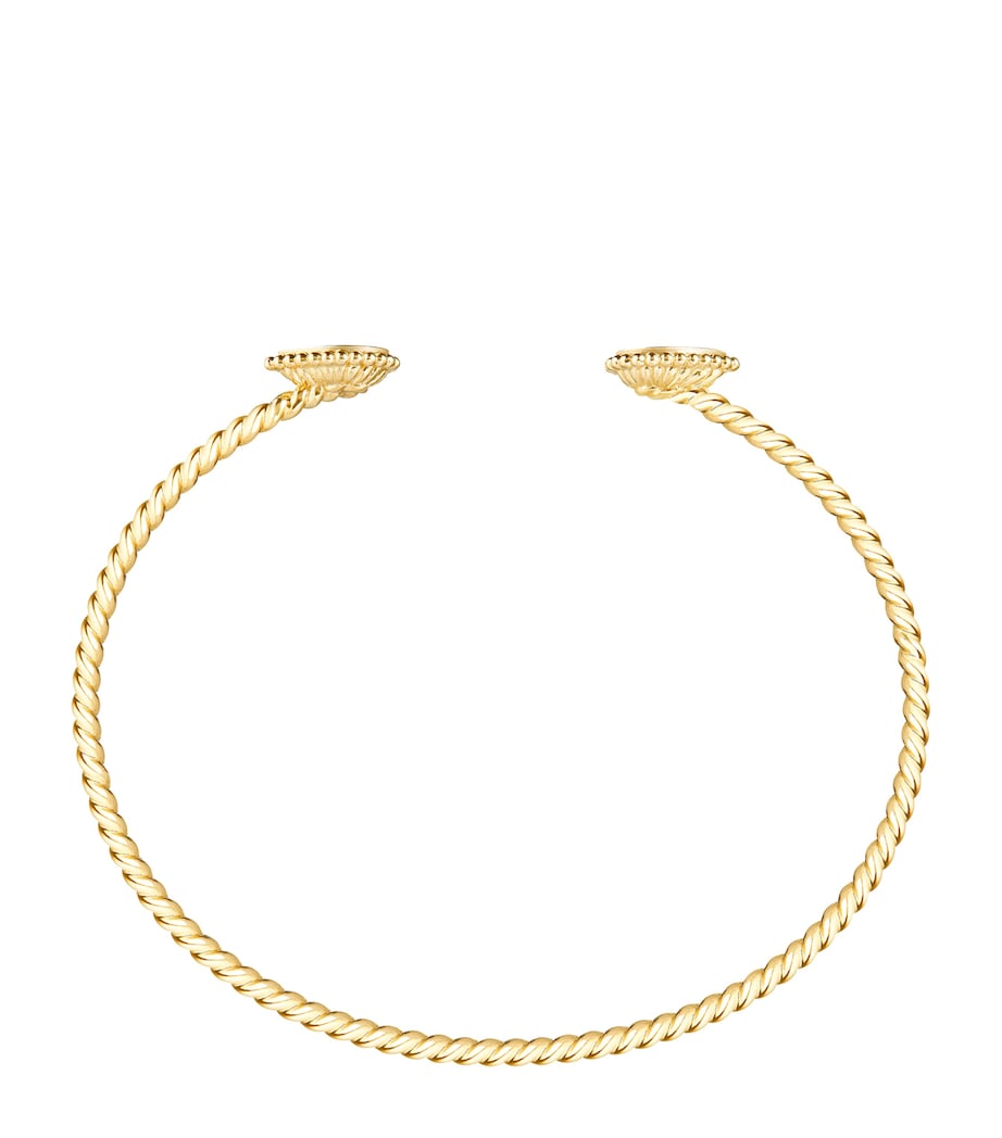 Yellow Gold and Diamond Serpent Bohème Bangle WHITE GOLD Image 4