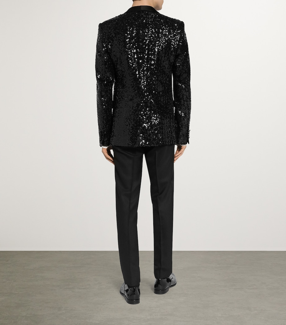 Dolce&Gabbana Mens Silk Pussybow Shirt Optical White Image 5