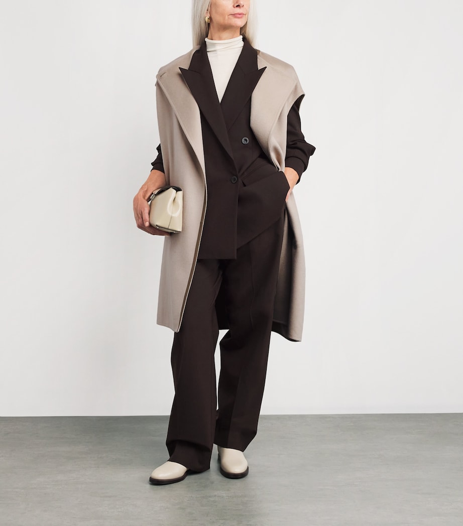 Wool-Cashmere Long Cape A2122 Image 2