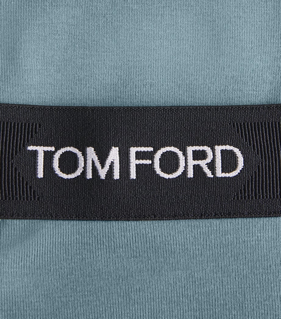 Stretch-Cotton Logo Briefs 424 TEAL Image 5