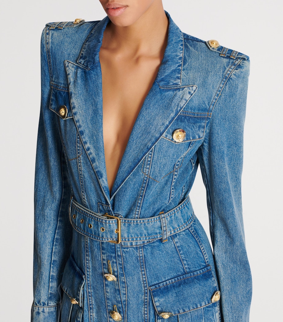 Denim Belted Maxi Dress 6AW BLEU JEAN Image 2
