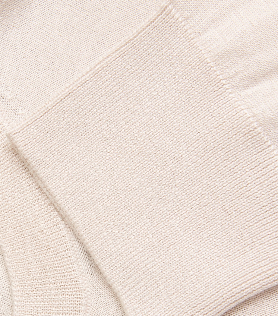 Cashmere-Silk Crew-Neck Sweater 80210 LIGHT PINK Image 5