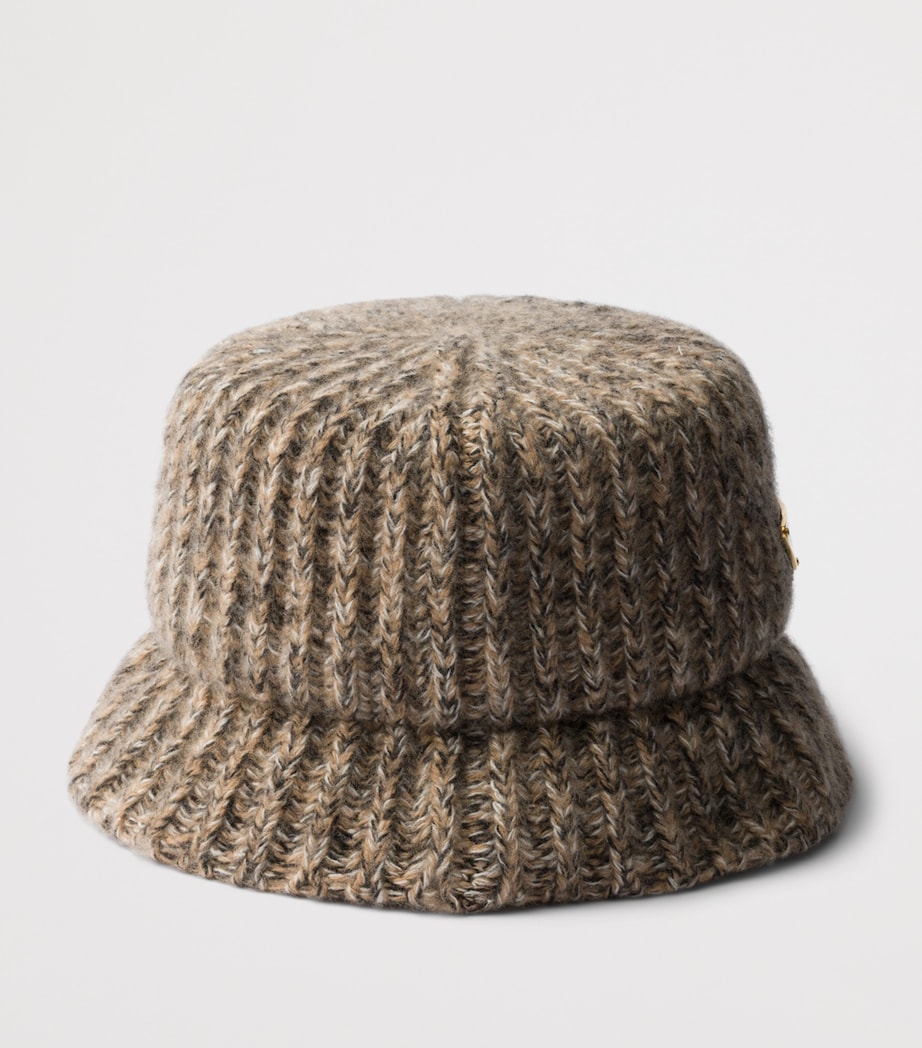 Prada Wool-Cashmere Knit Bucket Hat Image 2