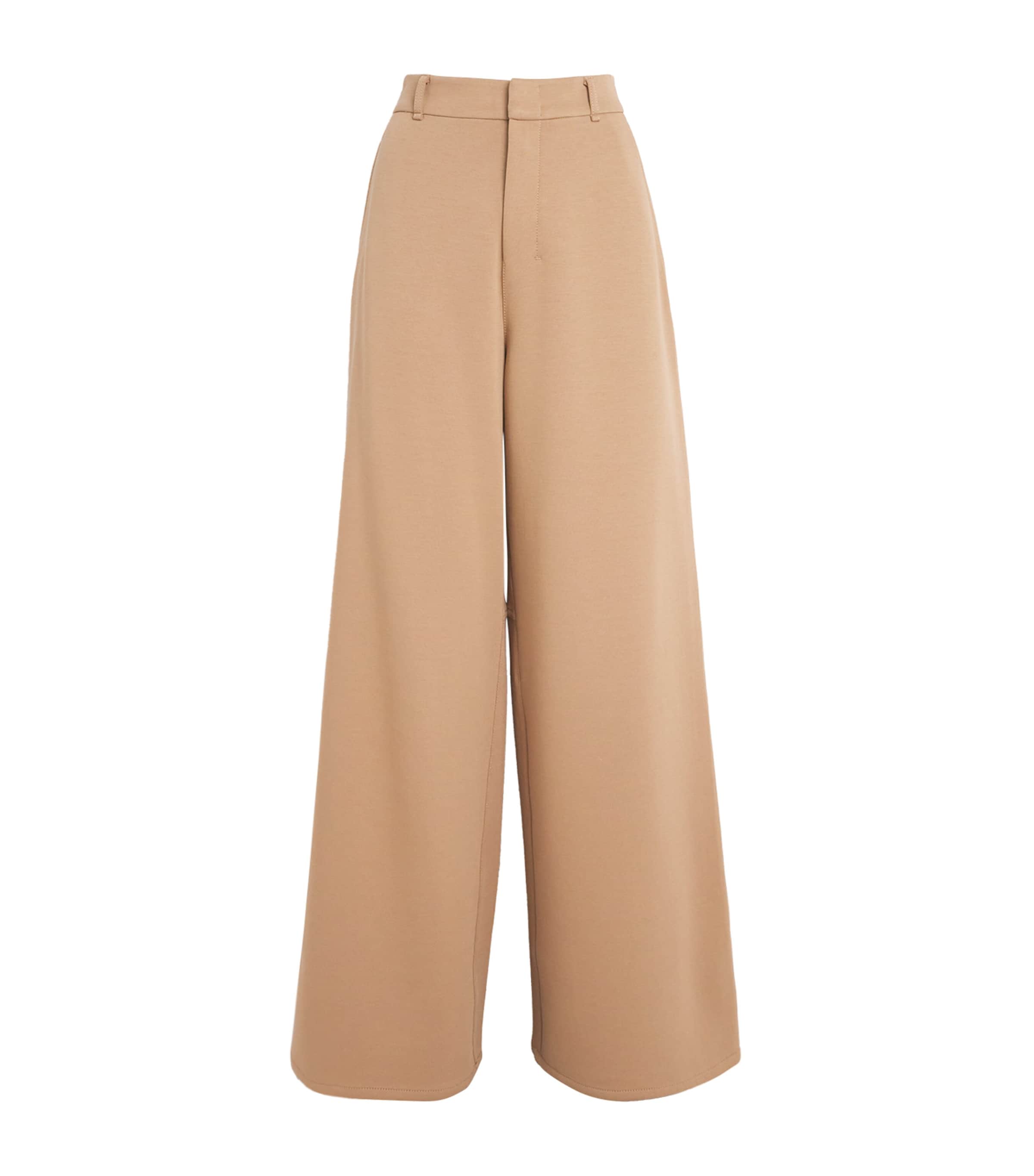 Jersey Wide-Leg Trousers CAMEL Image 1
