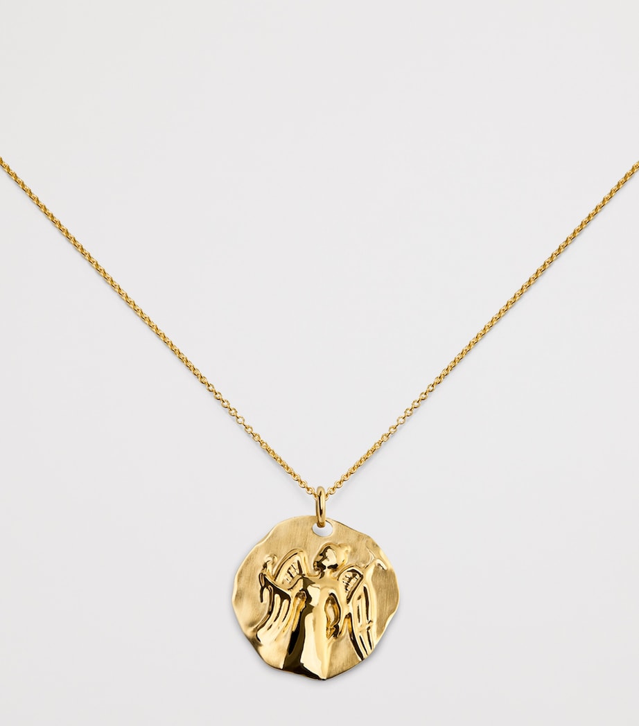 Monica Vinader Gold Vermeil Zodiac Virgo Necklace Gold Vermeil Image 4