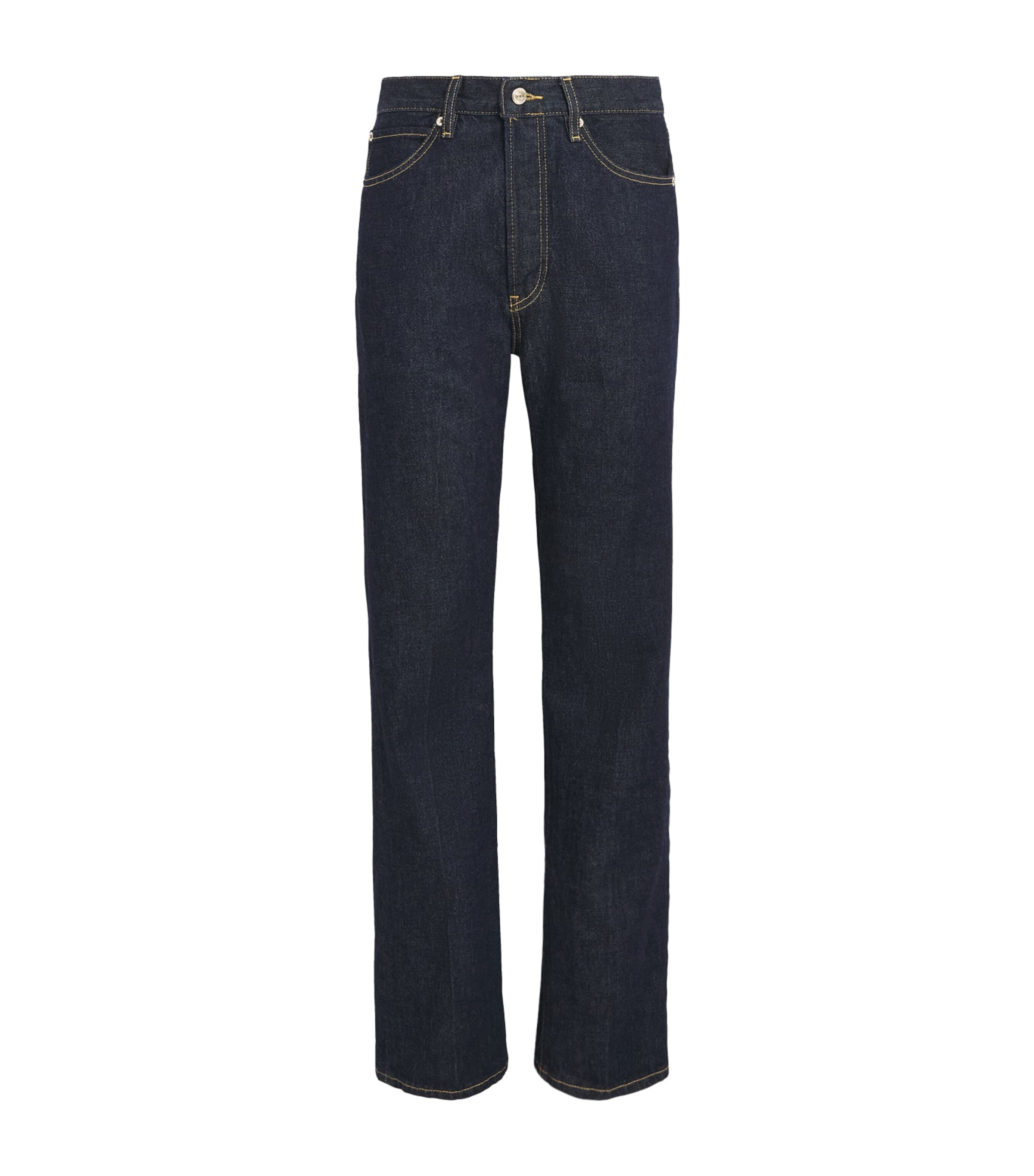 Frame The Vertical Straight Jeans In Blue
