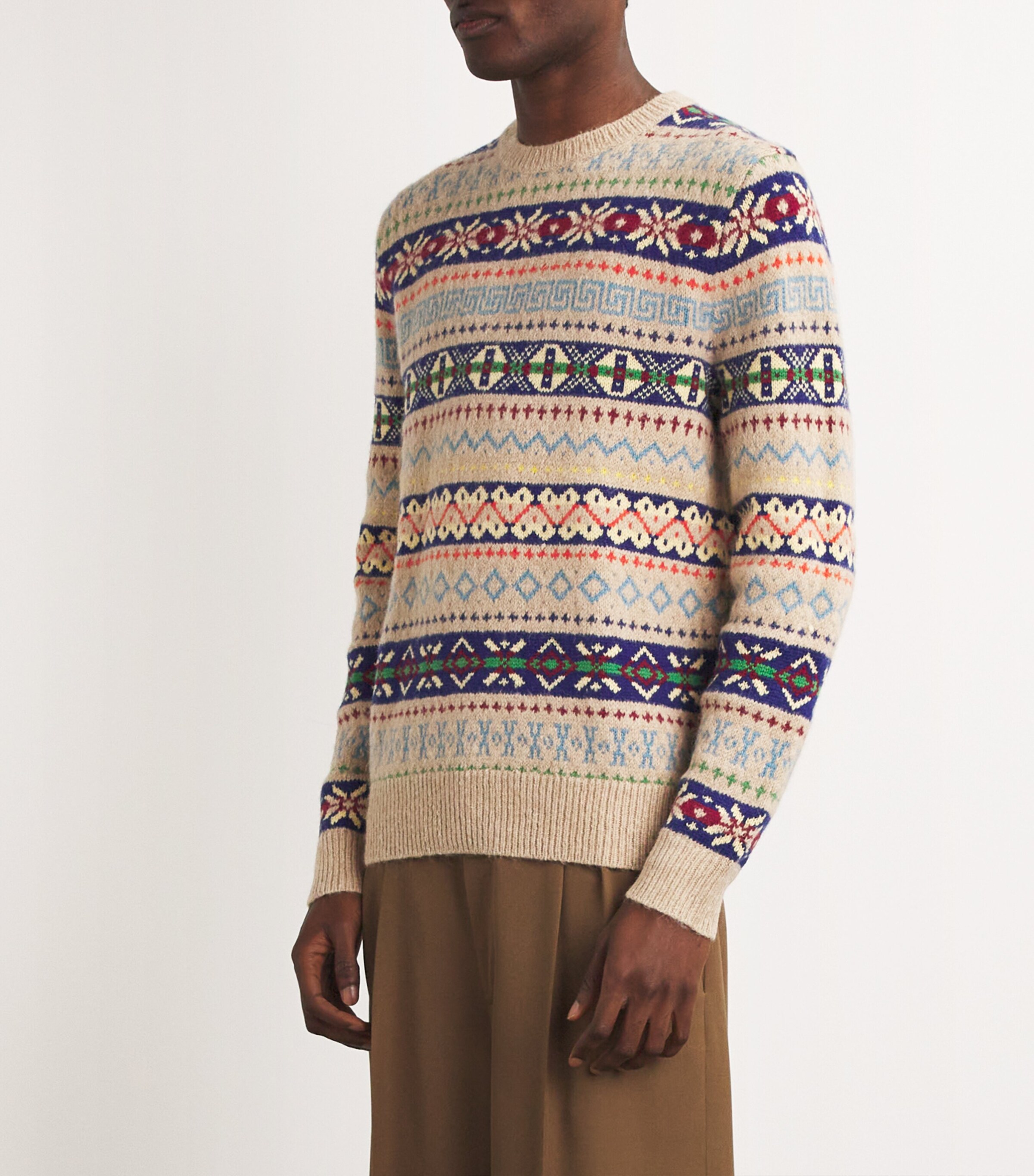 Polo Ralph Lauren Wool Blend Fair Isle Sweater Harrods UK