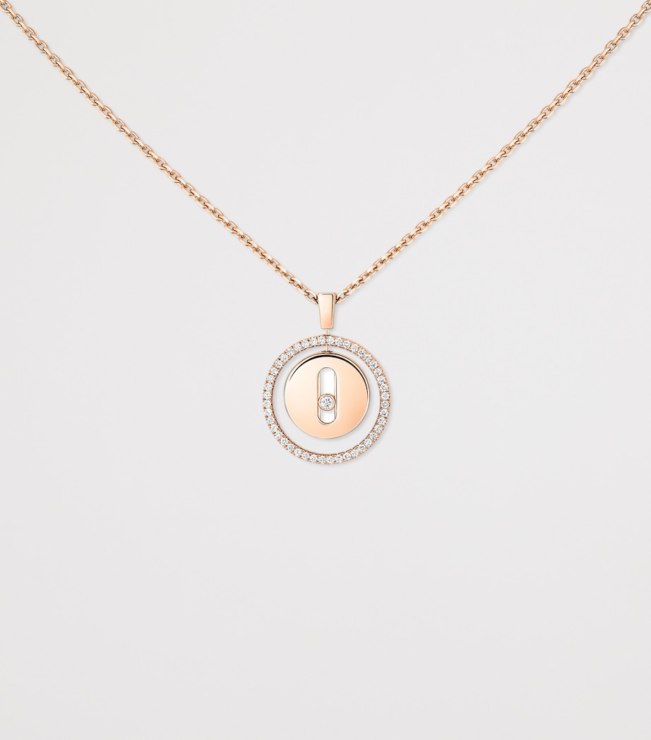 Messika Lucky Move Rose Gold and Diamond Necklace Pink Gold Image 3
