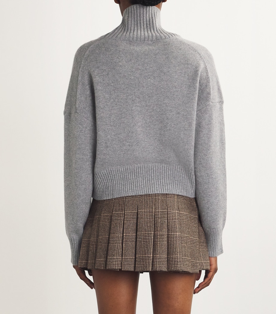 Cashmere-Blend Rollneck Sweater GREY Image 4