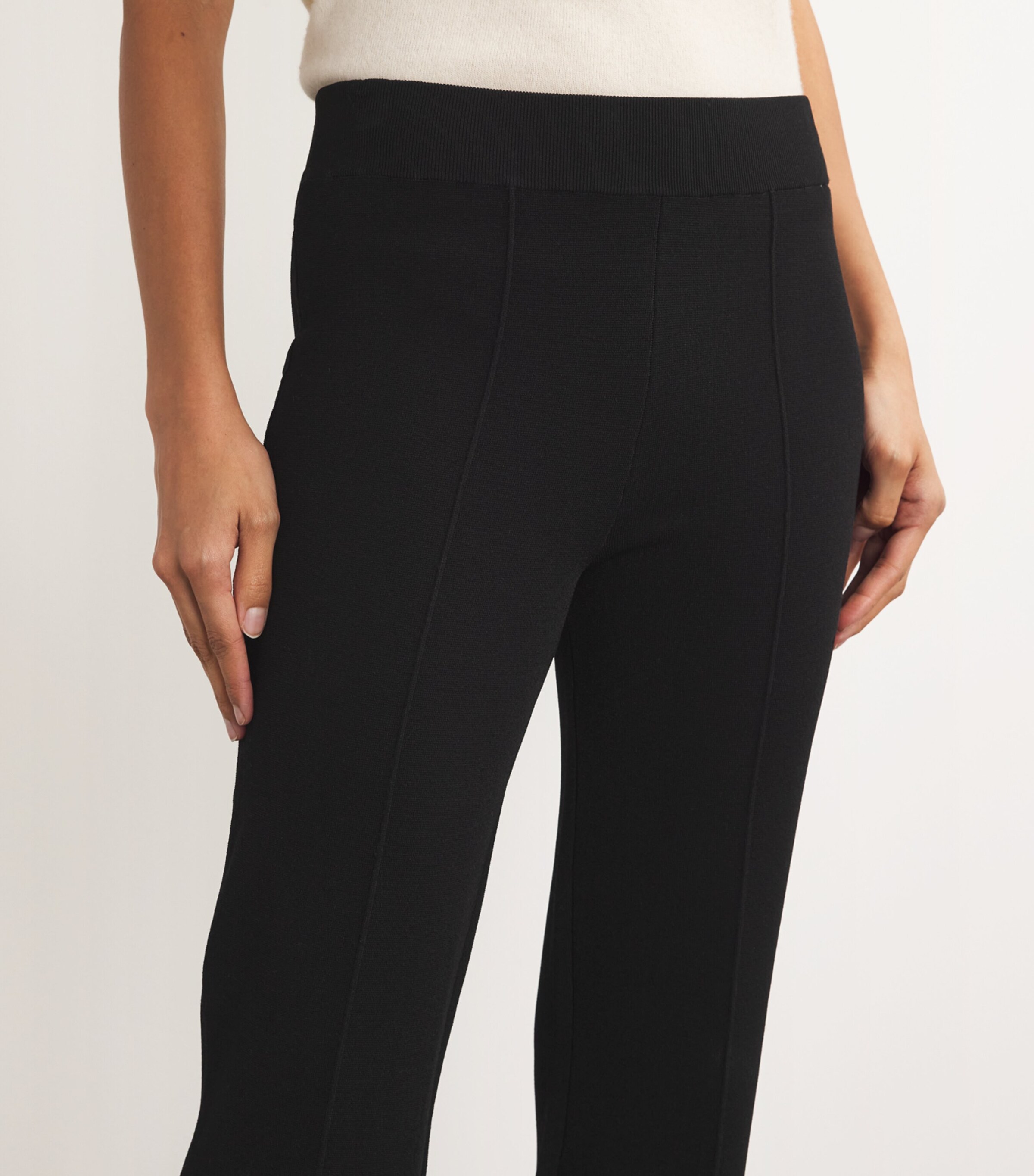 Stretch-Knit Bray Trousers BLACK Image 6