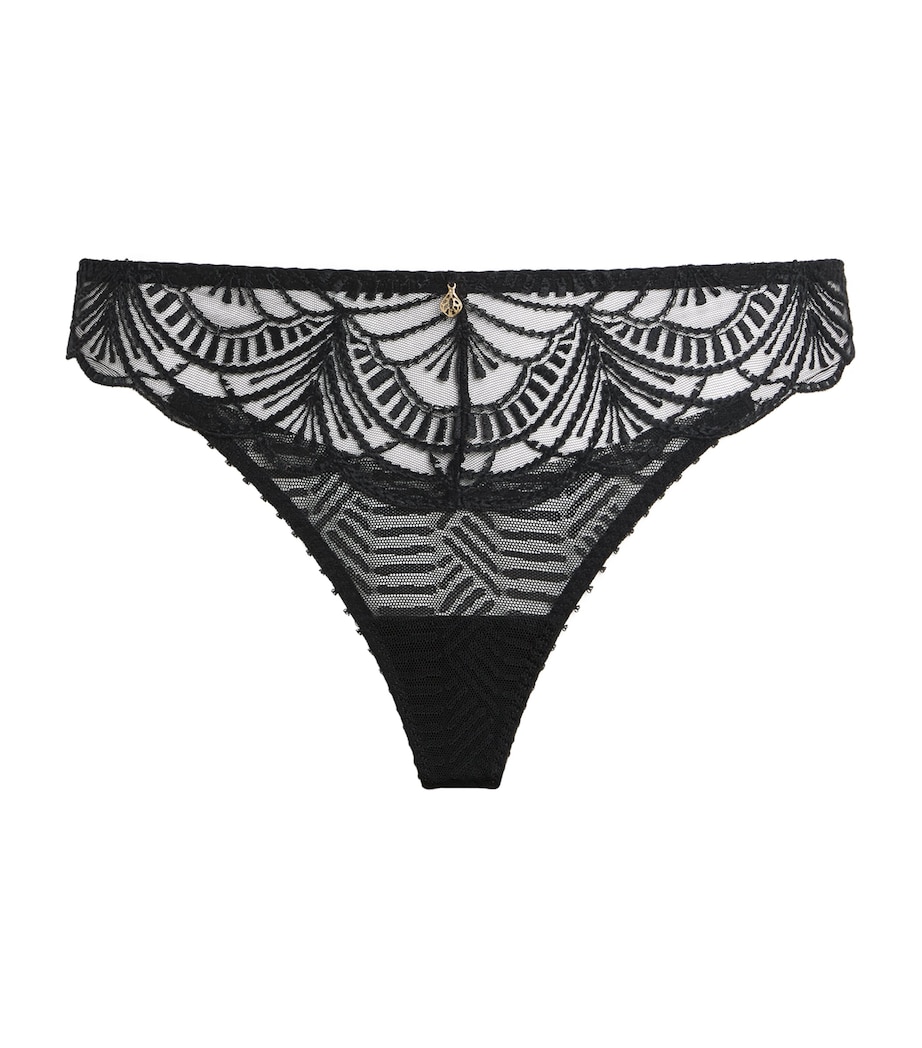 Aubade Womens Vibes Tanga Black Image 1