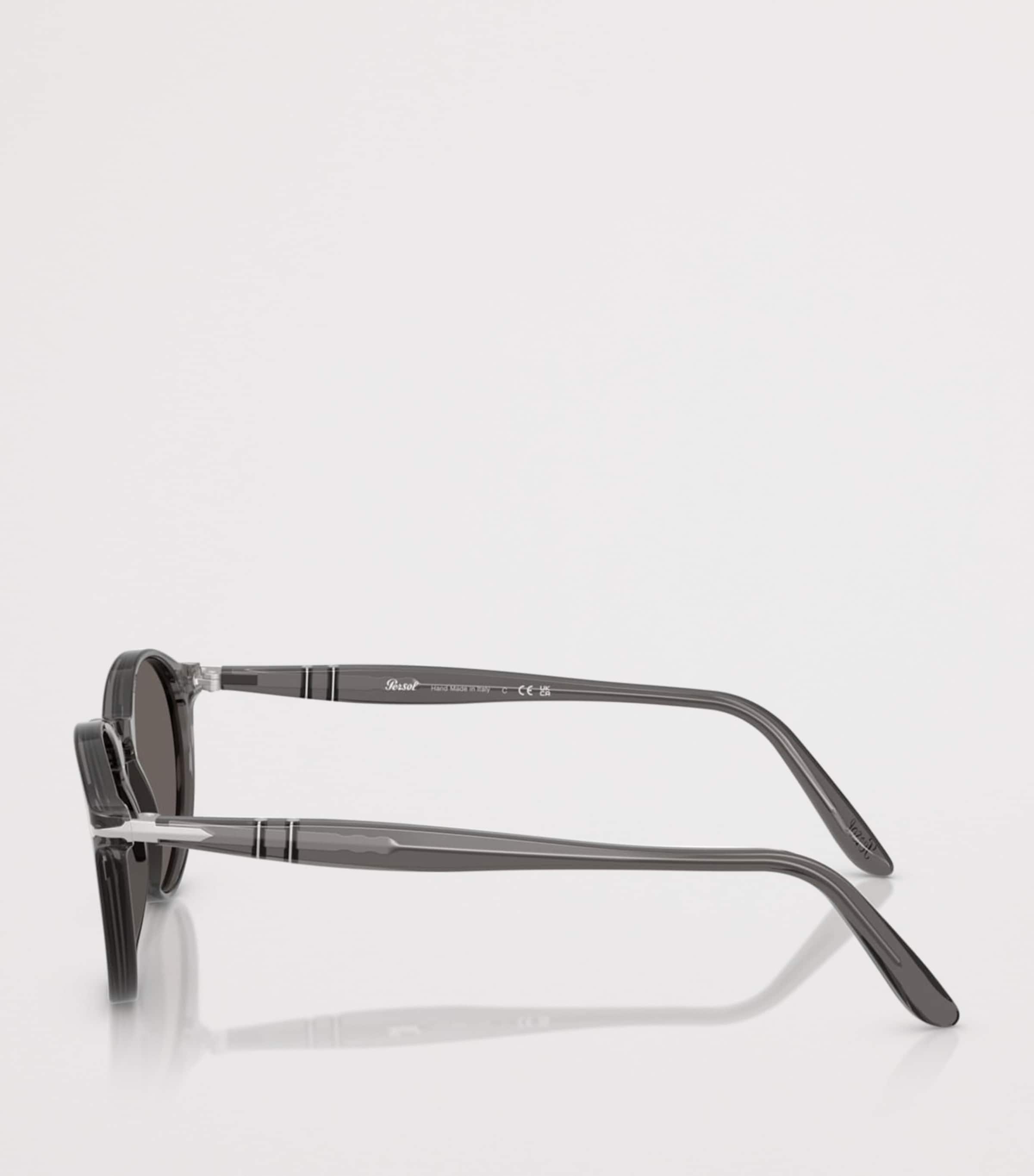 Persol PO3092SM Round Sunglasses Grey Image 3