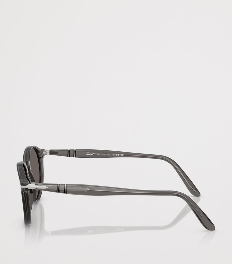 Persol PO3092SM Round Sunglasses Grey Image 3
