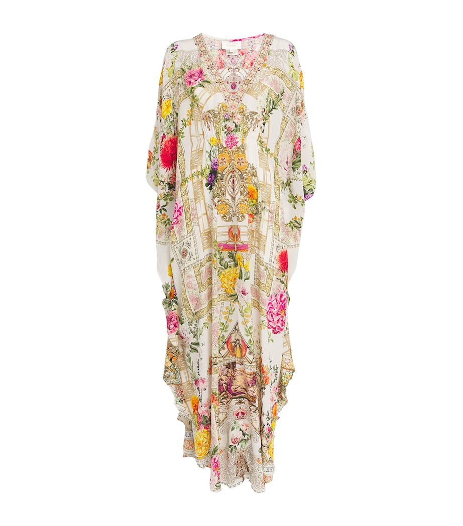 Camilla Womens Silk Floral Kaftan Egyprose Image 1