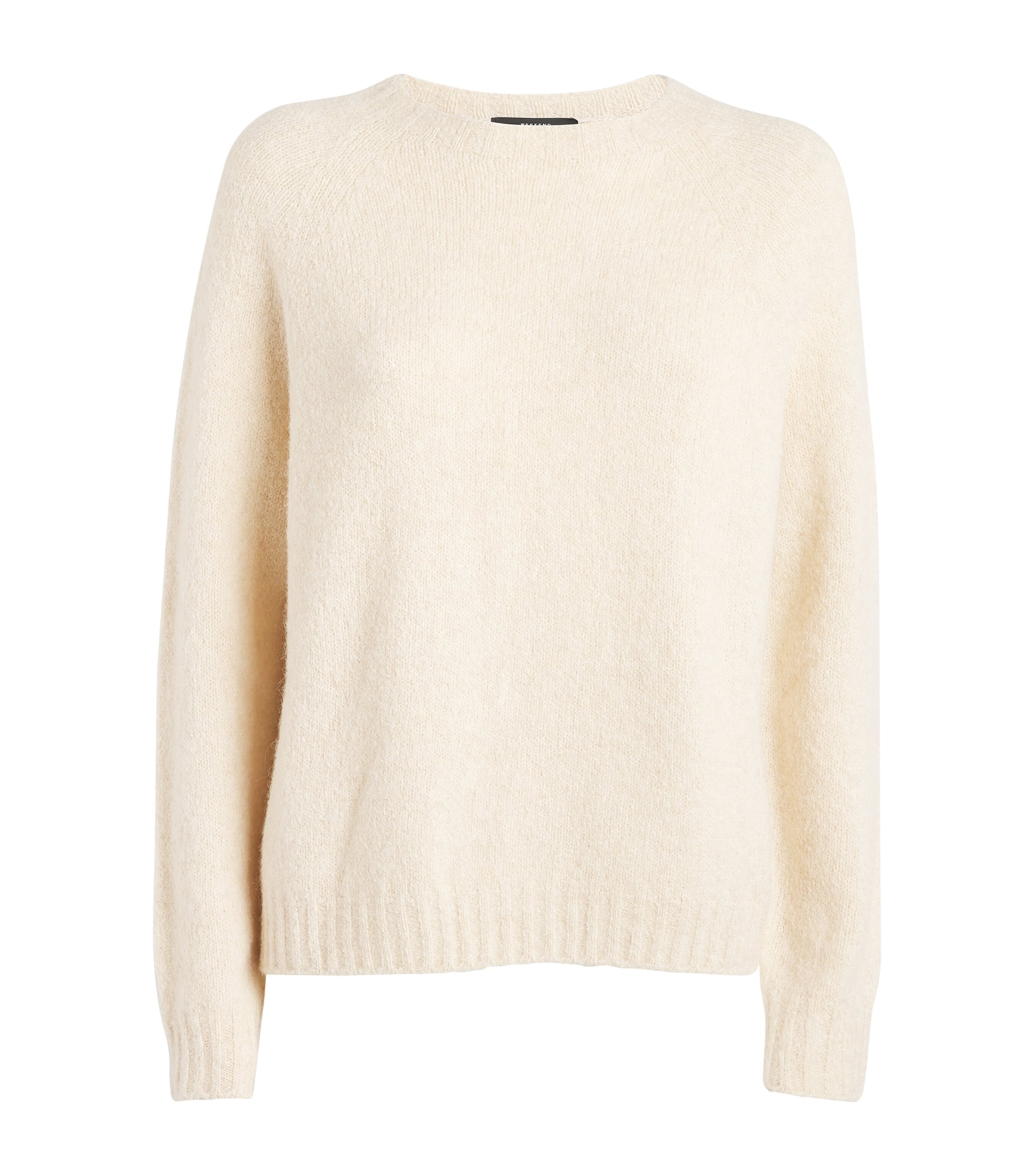 Shop Weekend Max Mara Alpaca-blend Sweater In White