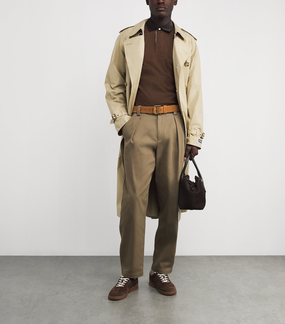 Cotton Polo Bear Rugby Shirt BROWN Image 2