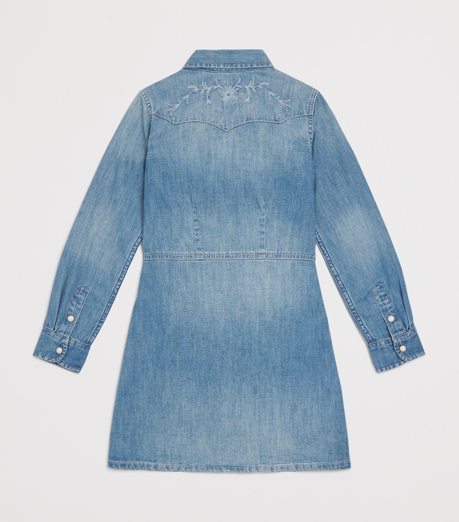 Ralph Lauren Kids Western Denim Dress (7-16 Years) Abiline Wash Image 2