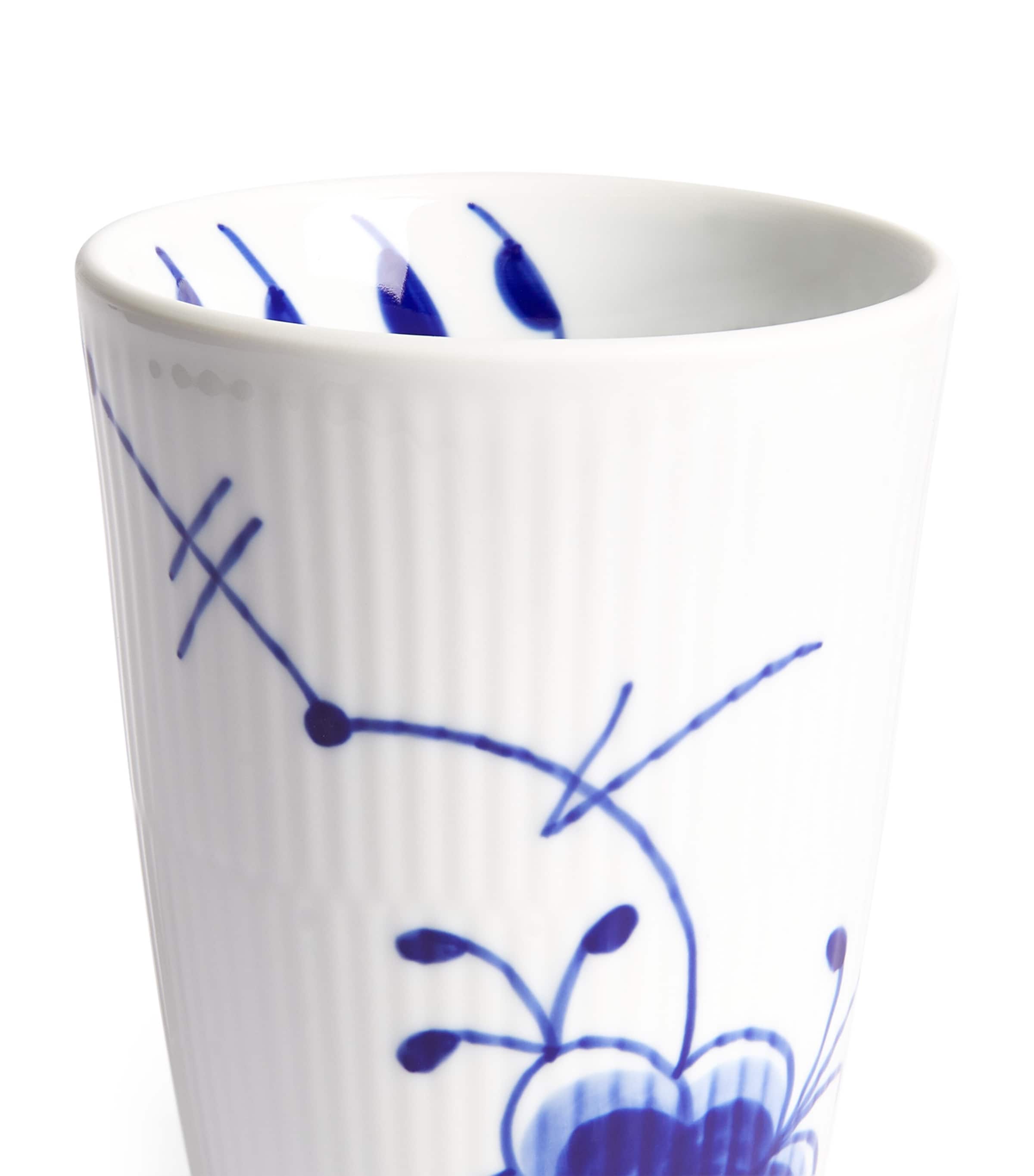Blue Fluted Mega Thermal Mug (390ml) BLUE Image 4