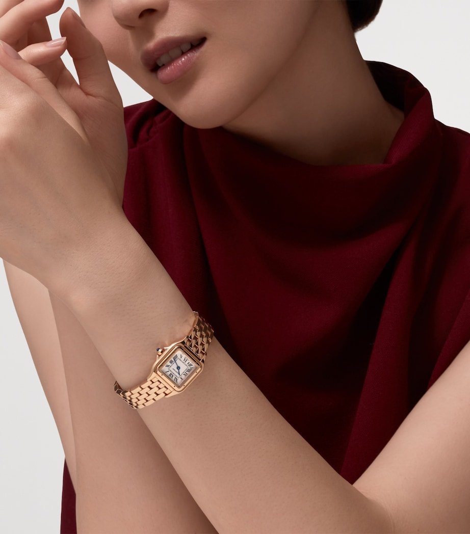 Cartier Small Rose Gold Panthère de Cartier Watch 23mm Silvered Image 2