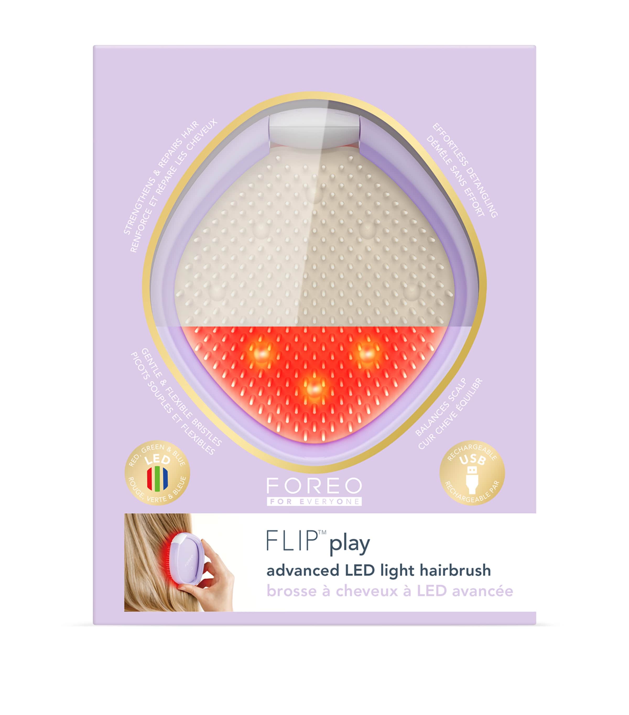Foreo FLIP Play Advanced 3-in-1 LED Hairbrush No Image 4