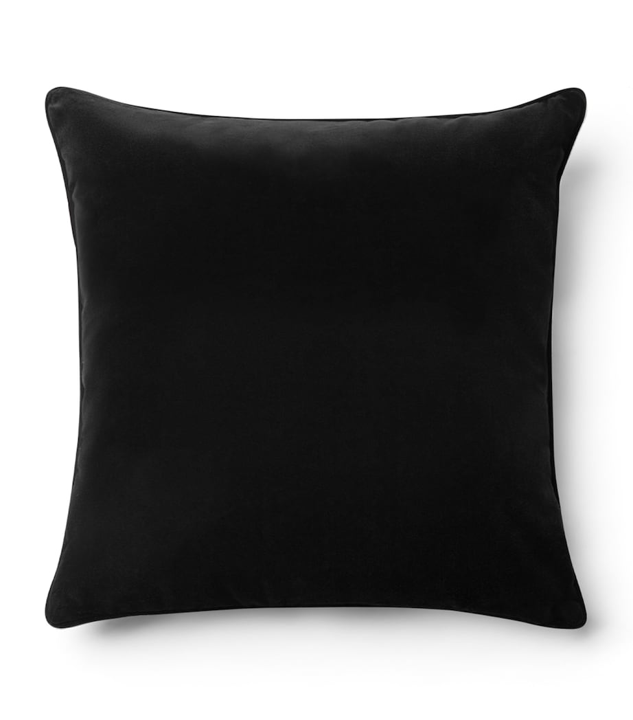 Versace Velvet Medusa '95 Cushion (45cm x 45cm) Black Image 2
