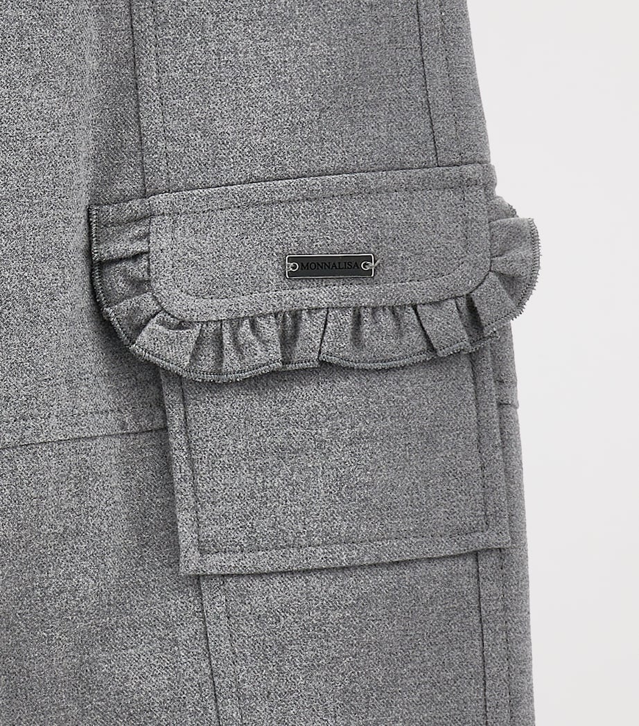 Cotton-Blend Cargo Trousers (2-12 Years) GRIGIO Image 4