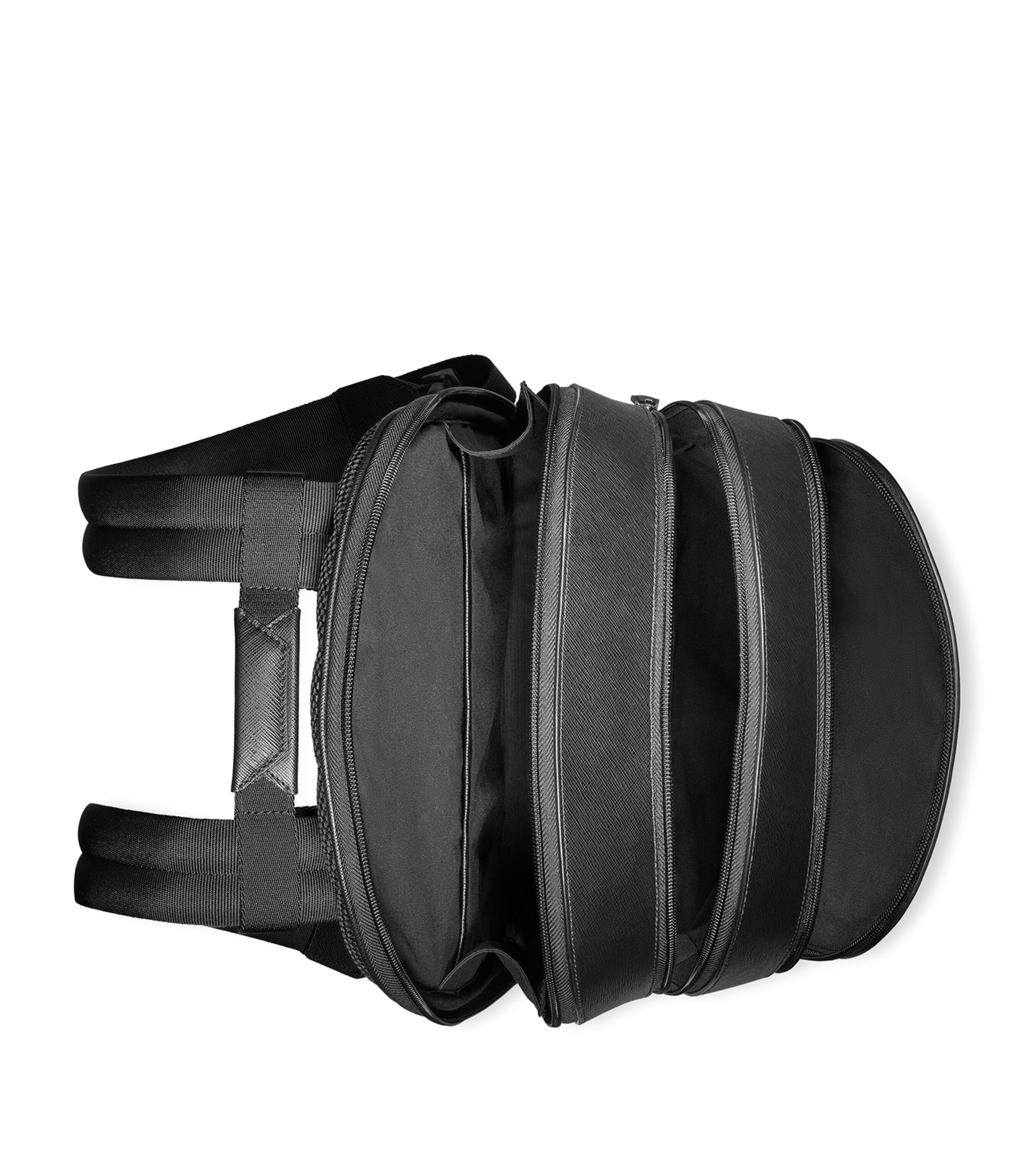 Montblanc Medium Leather Sartorial Backpack Black Image 4