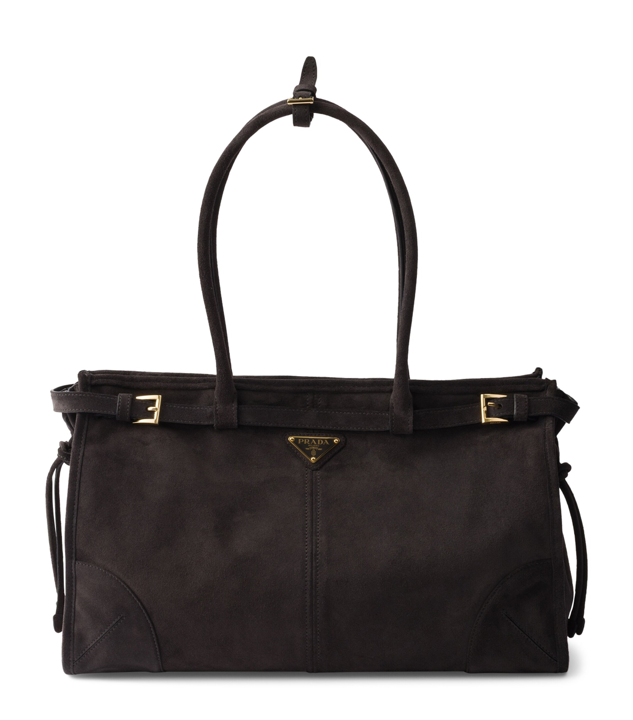 Prada Medium Suede Bonnie Shoulder Bag Image 1
