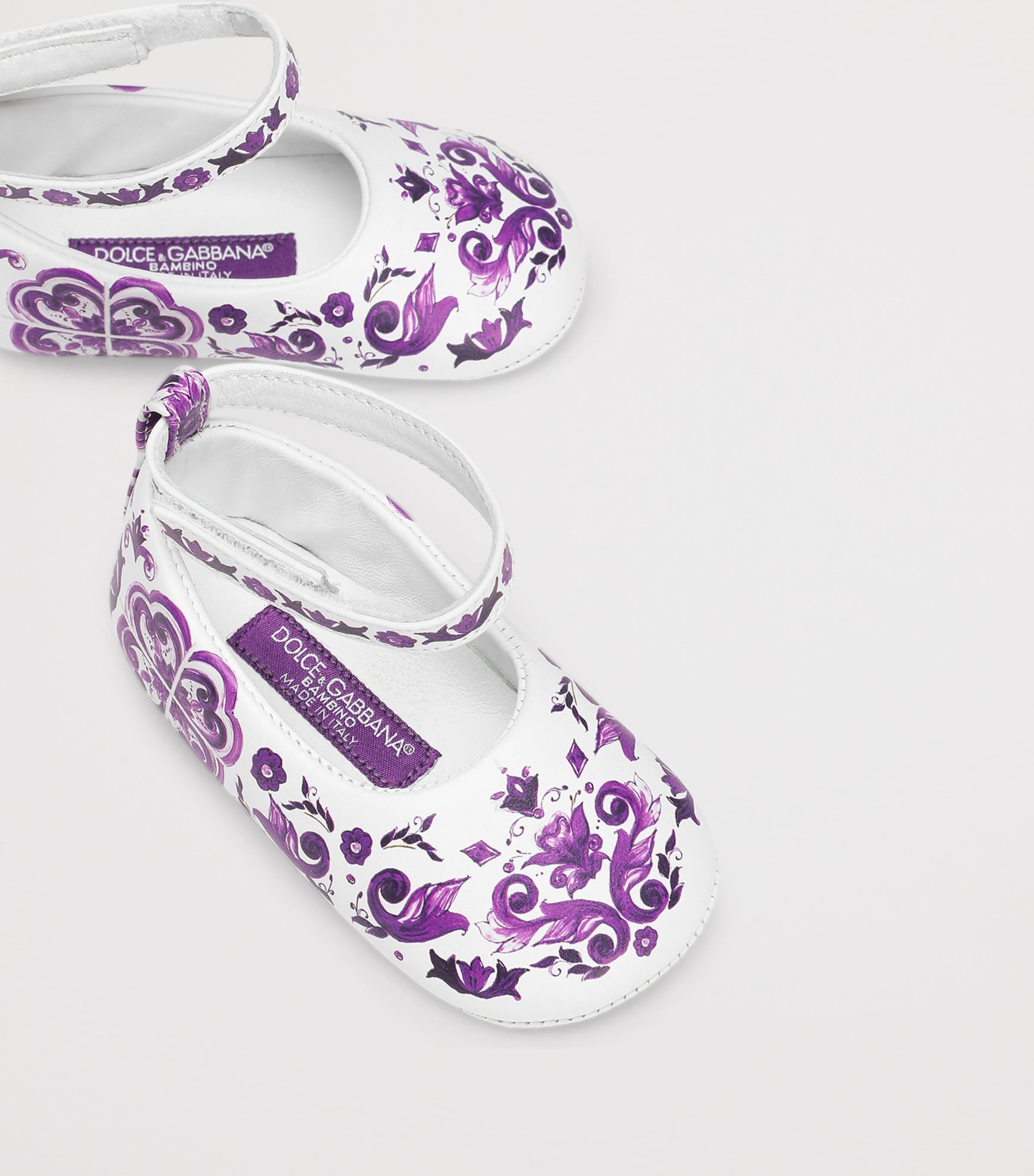 Lambskin Printed Ballet Shoes I03TN-MAIOLICA 3 Image 4