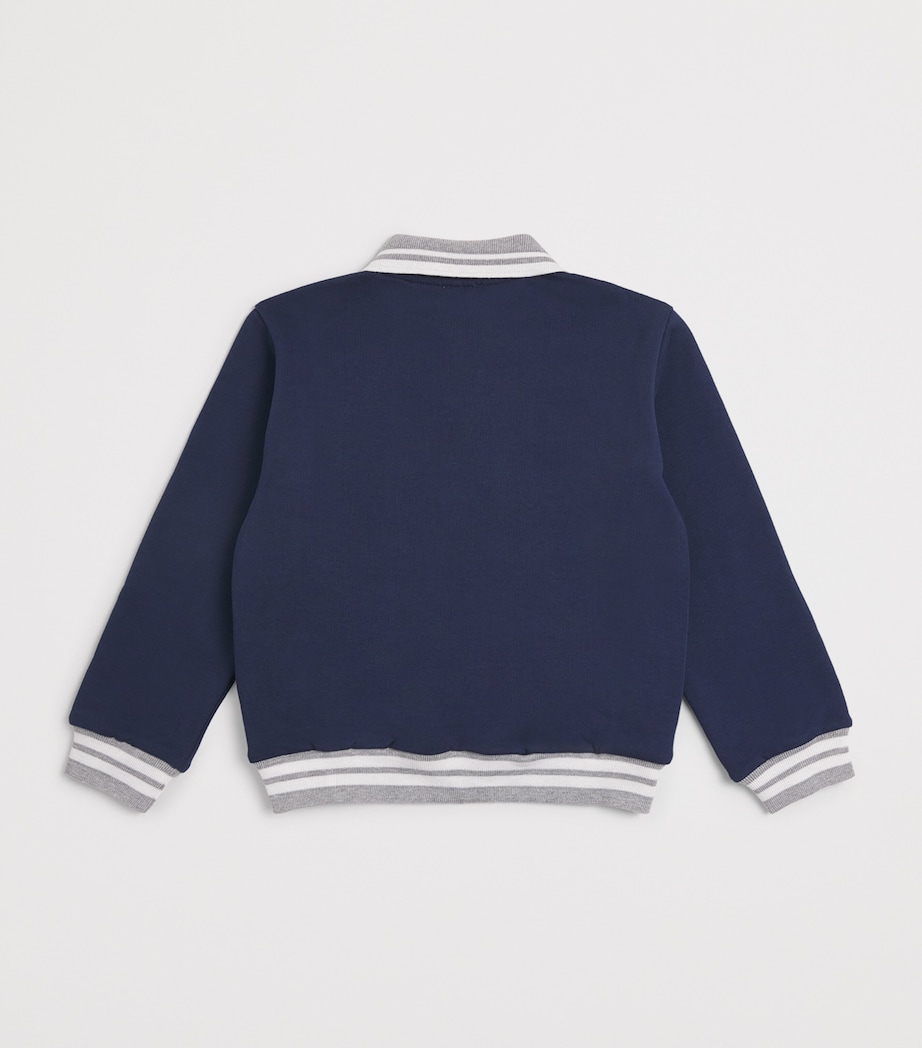 Cotton Varsity Logo Sweater (2-16 Years) 625BLUE Image 2