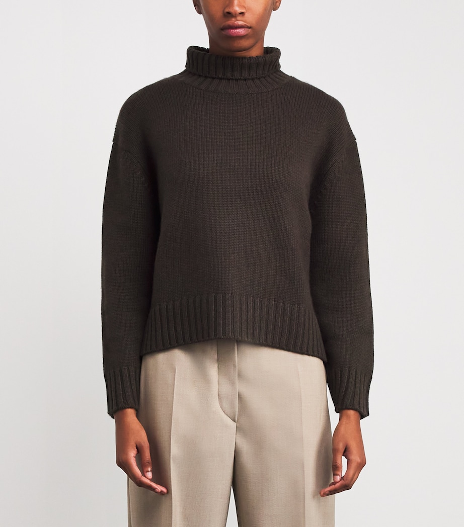 Wool-Cashmere Nola Sweater CHOCOLATE Image 3