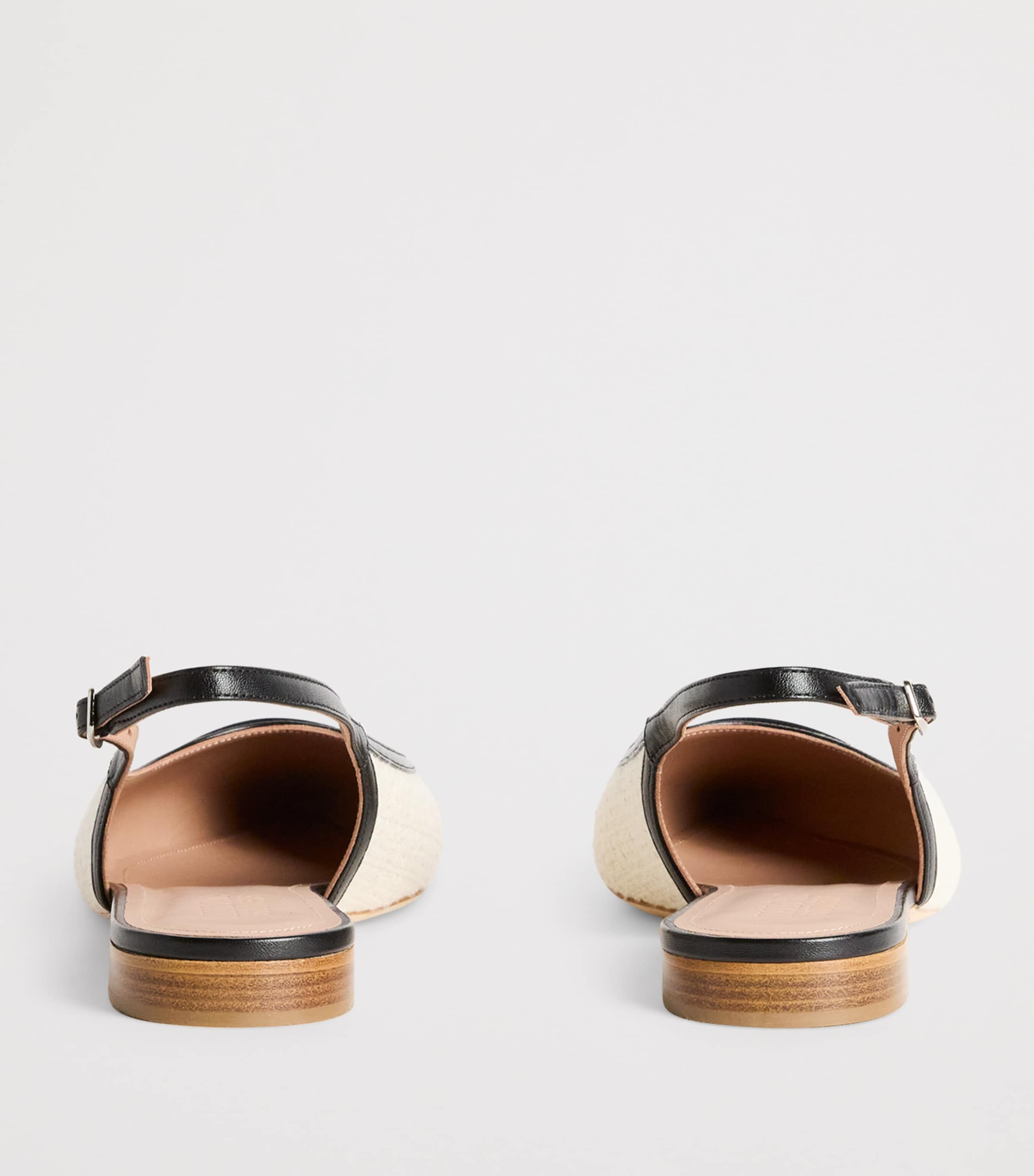 Bouclé Jama Slingback Flats CREAM Image 4