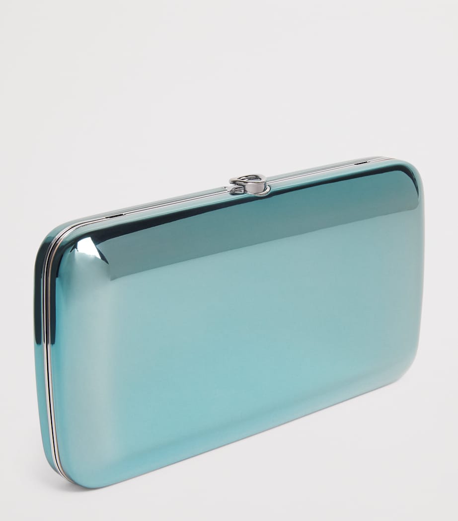 Jeffrey Levinson Mirrored Finley Clutch Bag Mirrored Sea Glass Image 3