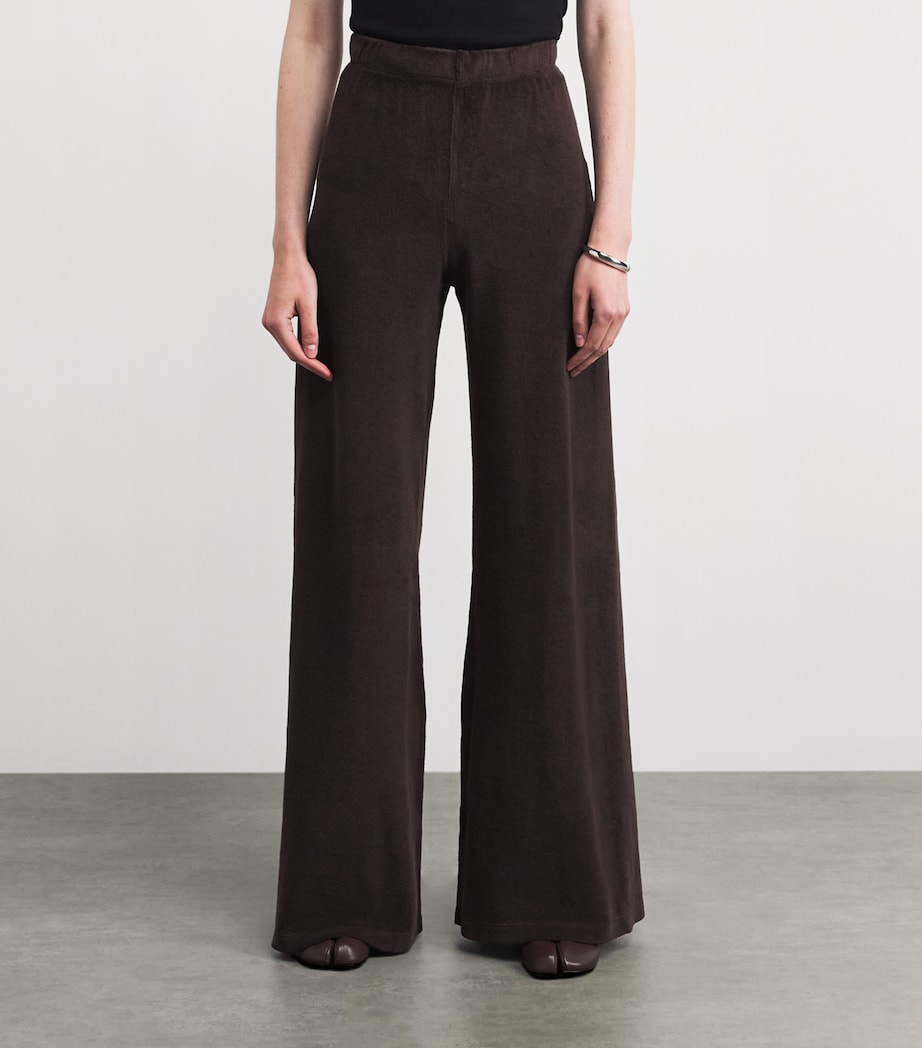 Suzie Kondi Womens Cotton-Blend Zephyra Sweatpants Truffle Image 4