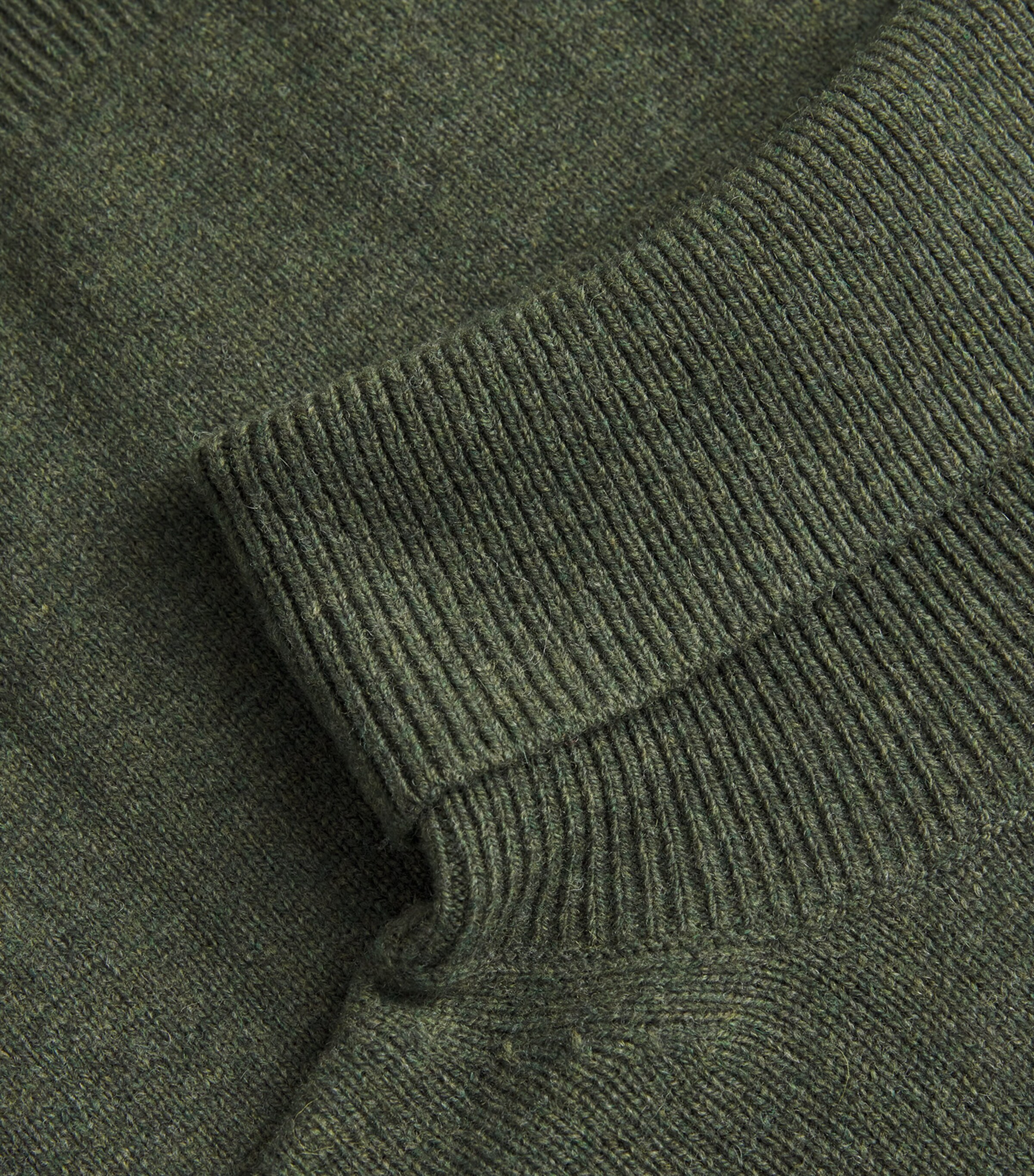 SAMSOE SAMSOE Mens Merino Isak Rollneck Sweater Forest Night Image 5