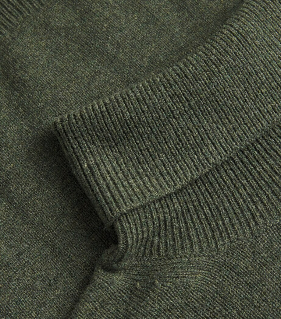 SAMSOE SAMSOE Mens Merino Isak Rollneck Sweater Forest Night Image 5