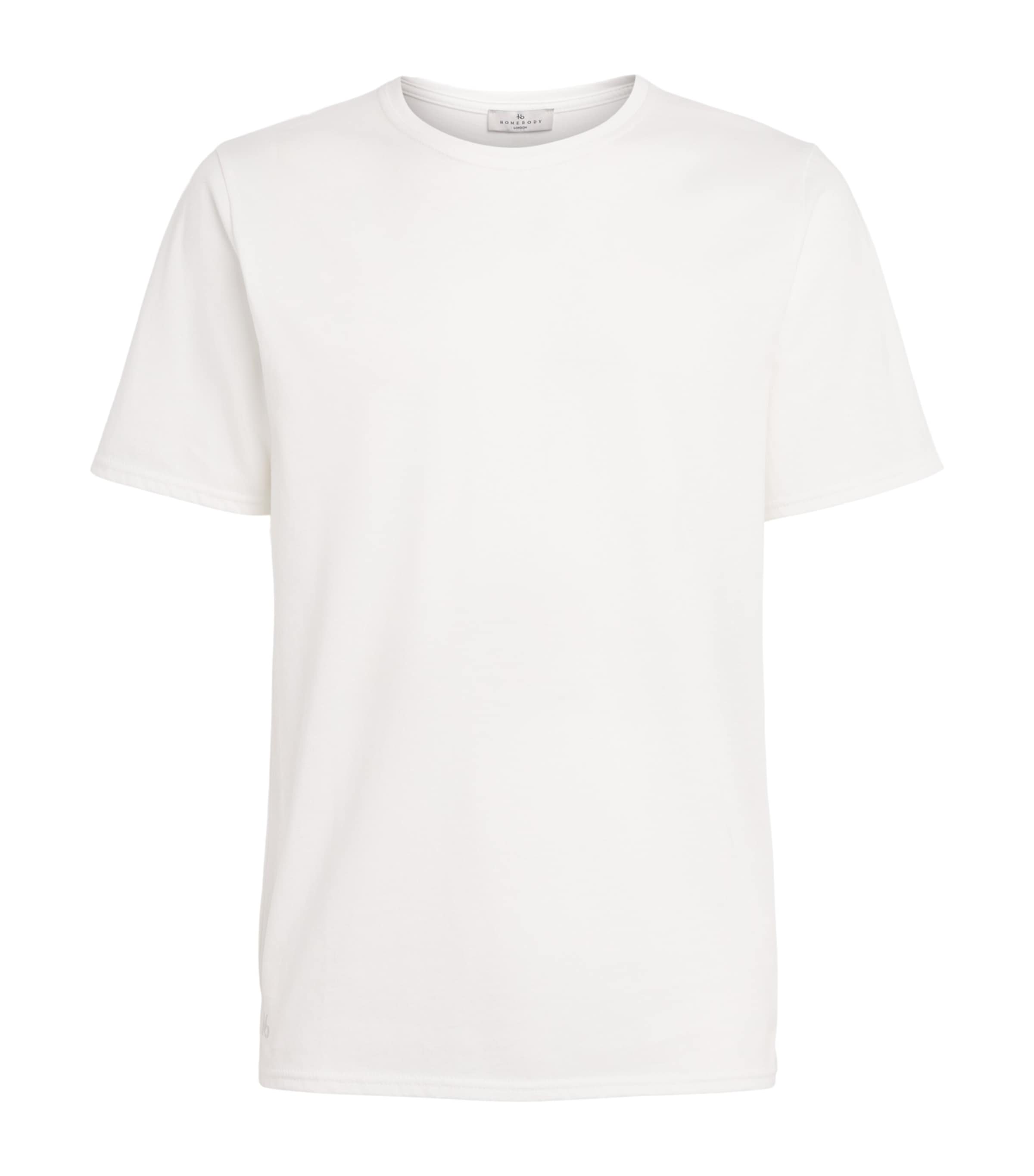 Homebody Mens Organic Cotton Pyjama Top Wht White Image 1