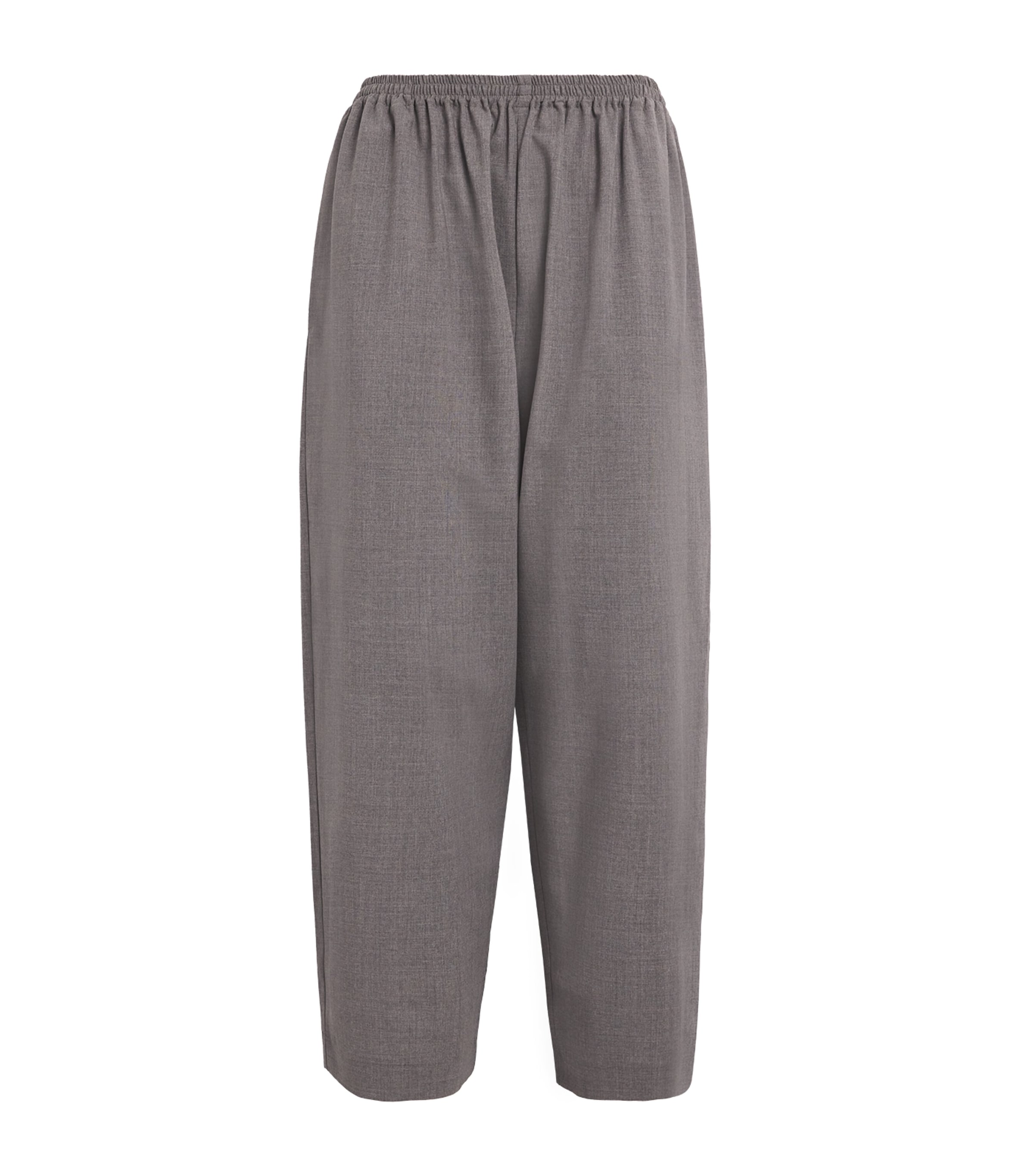 Eskandar Wool Japanese Trousers In Grey