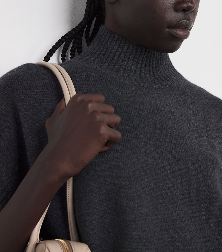 Luxe Cashmere T-Shirt DARK SMOKE Image 6