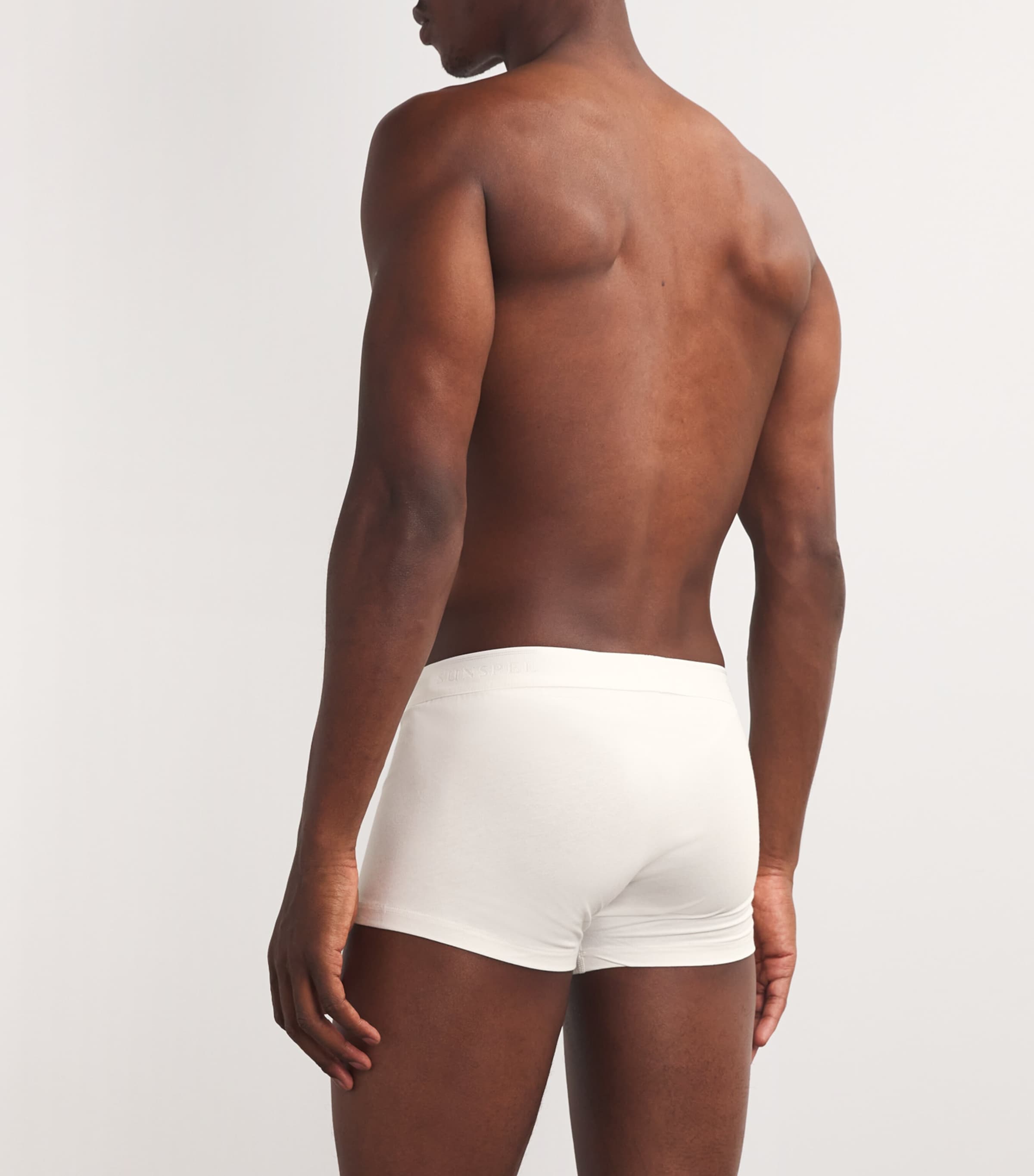 Stretch-Cotton Trunks (Pack of 3) WHAA WHITE Image 3