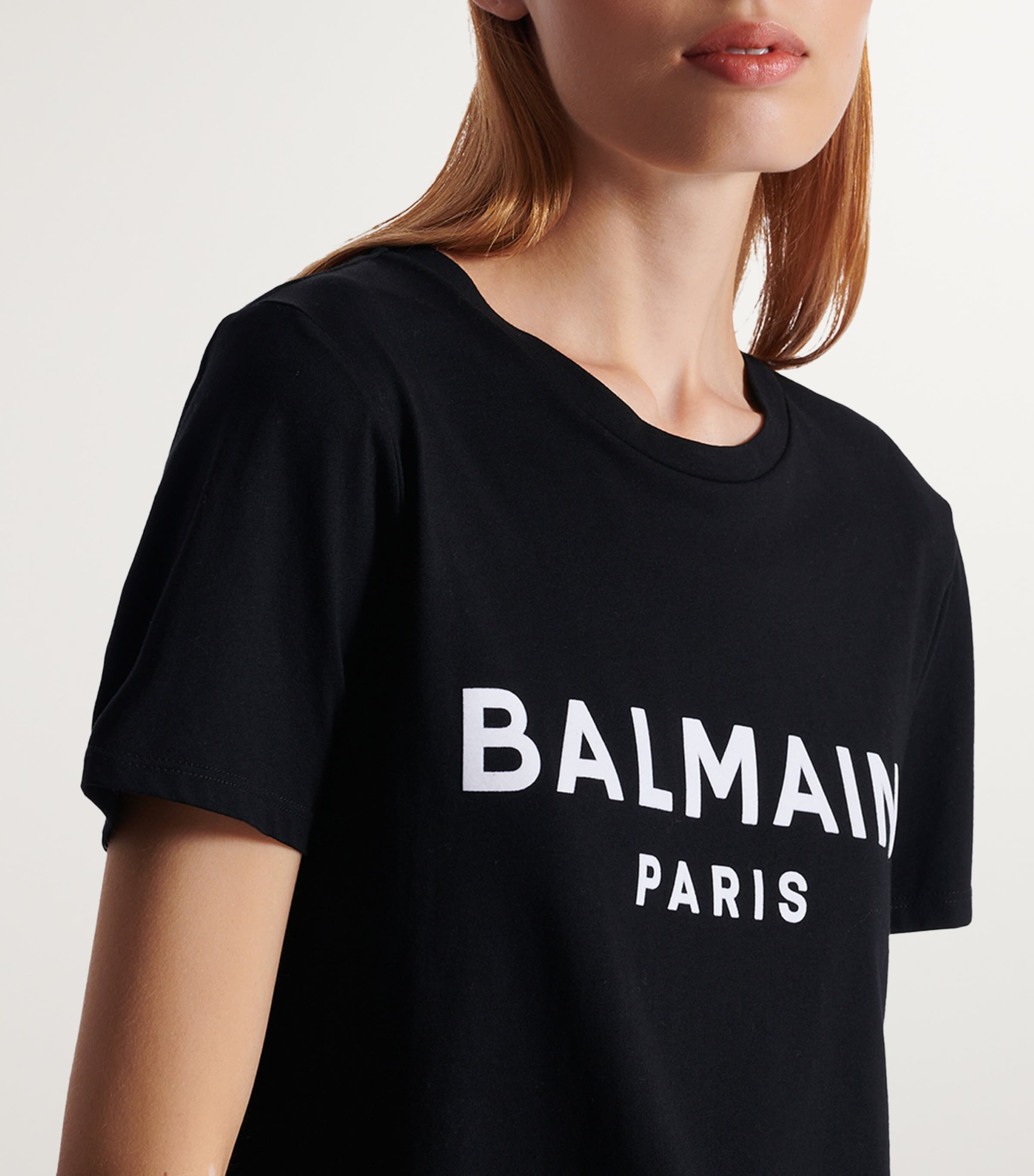 Cotton Logo T-Shirt EAB NOIR/BLANC Image 5