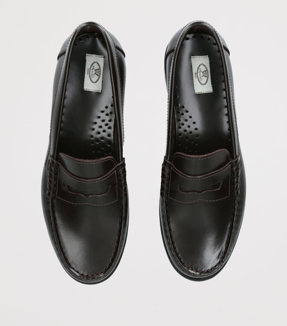 papouelli Leather London Loafers Dark Brown Image 4