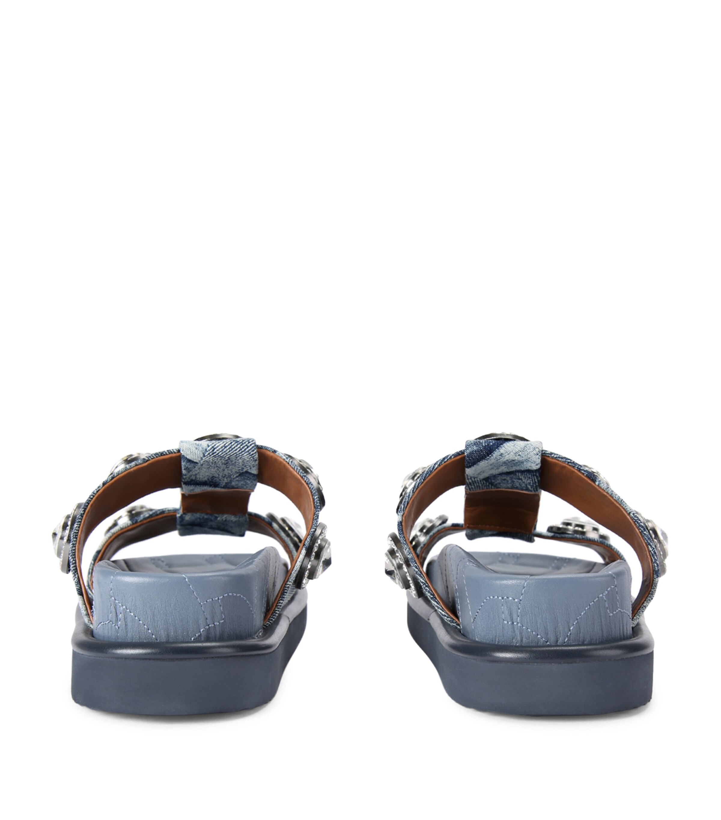 Kurt Geiger London Denim Orson Crystal Sandals Denim Image 2