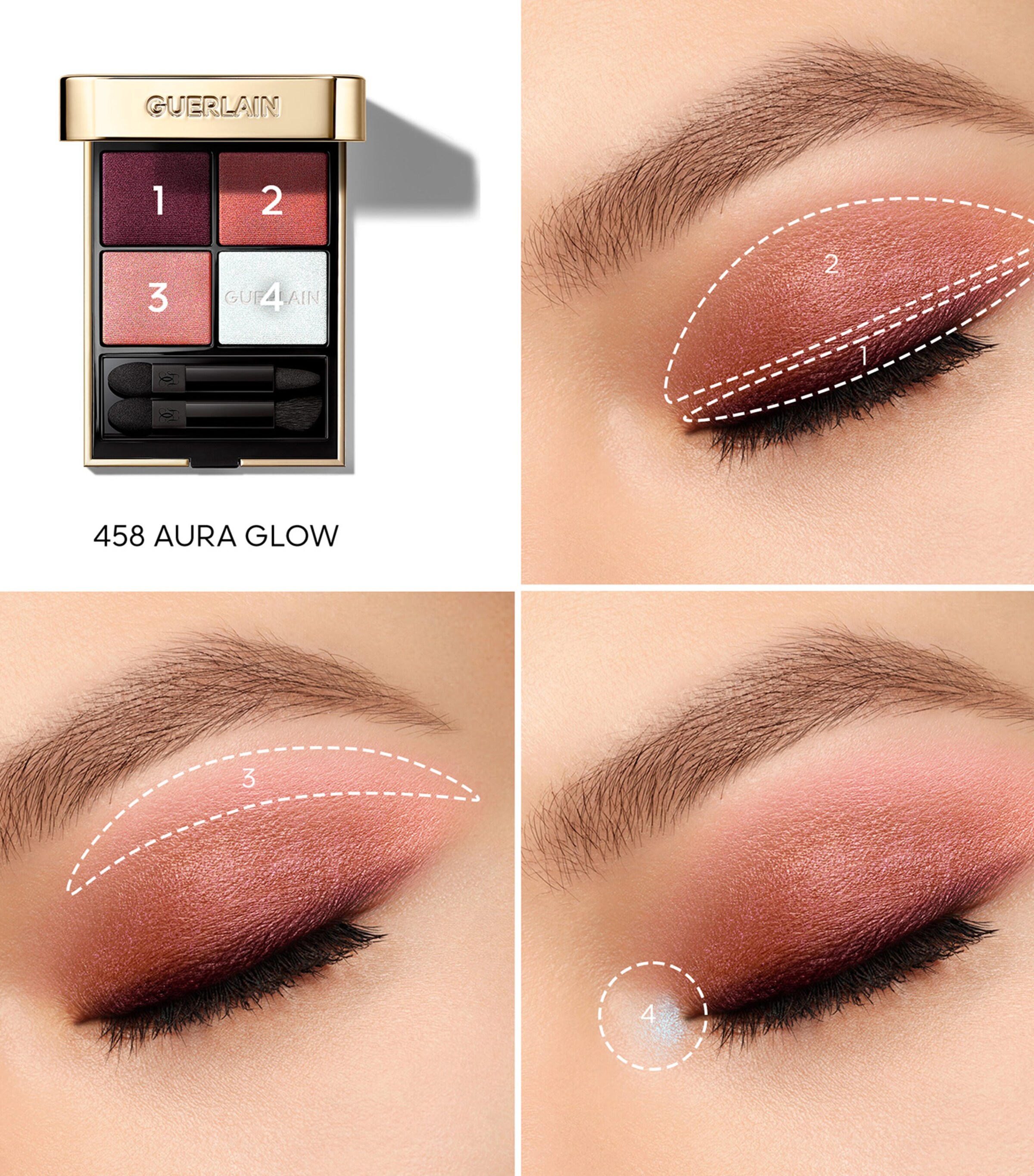 Guerlain Ombres G Eyeshadow Quad Image 3
